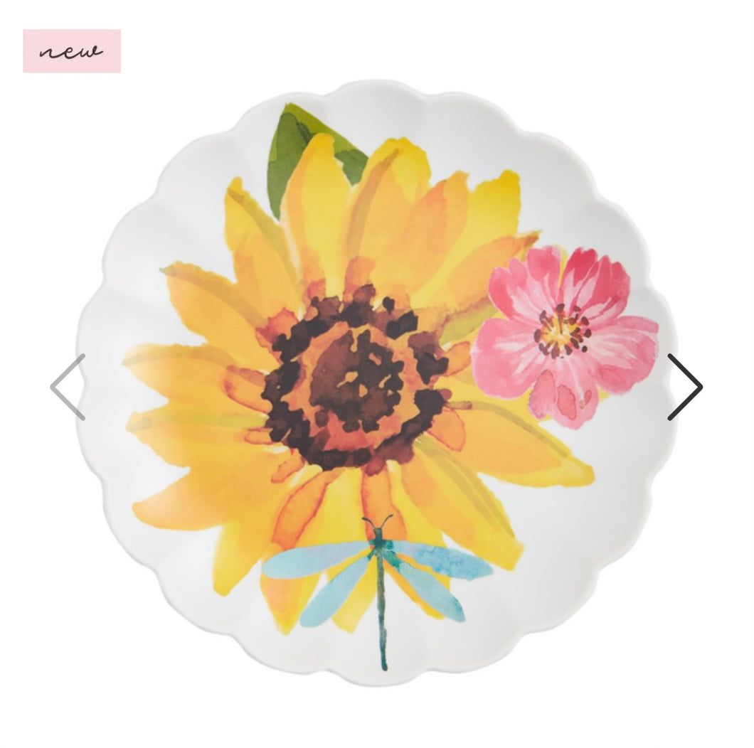 Floral Melamine Plate