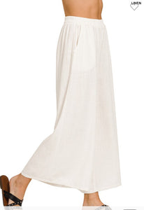 Ivory Linen Pants