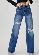 Load image into Gallery viewer, Ripped Wide Leg Jean