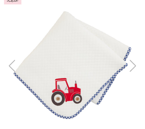 Tractor Quilted Blanket