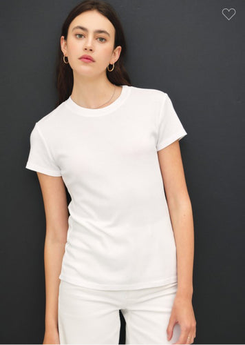 White Basic Tee