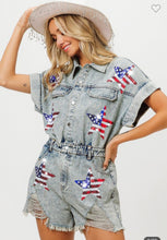 Load image into Gallery viewer, American Flag Romper