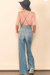 Vintage Washed Denim Wide Leg