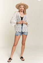 Load image into Gallery viewer, Leaf Pattern Crotchet Cardigan