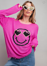Load image into Gallery viewer, Smiley Face Knit Sweater