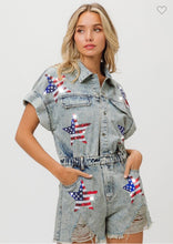 Load image into Gallery viewer, American Flag Romper