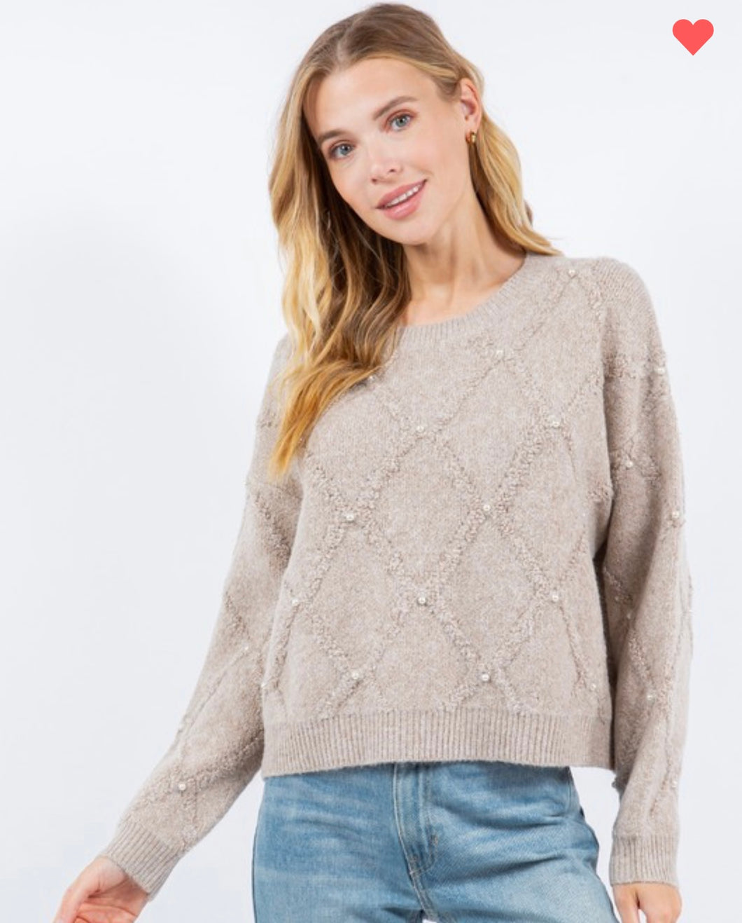 Taupe Pearl Sweater