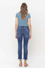 Load image into Gallery viewer, Mid Rise Crop Slim Straight Jean