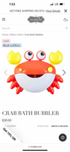 Load image into Gallery viewer, Crab Bath Bubble Maker