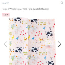 Load image into Gallery viewer, Pink Farm Print Swaddle
