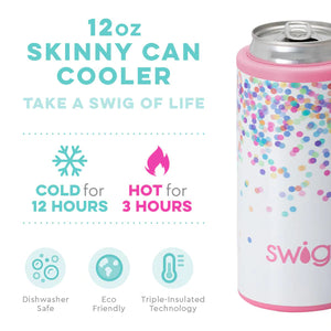 Confetti Skinny Can Cooler 12oz