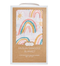 Load image into Gallery viewer, Rainbow Muslin Swaddle
