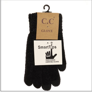 Black Chenille Gloves