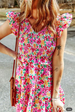 Load image into Gallery viewer, Smocked Floral Dress