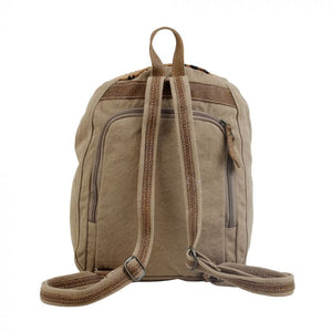 Compete canvas and hairon backpack