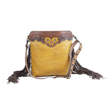 Load image into Gallery viewer, Drops of Sun Hand Tooled Bag